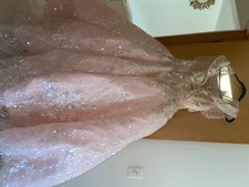 New pink ball gown prom dress size 8/10