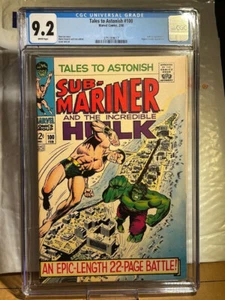 Tales To Astonish #100 CGC 9.2 pagine bianche, Hulk vs. Sub-Mariner, storia di Stan Lee - Foto 1 di 4