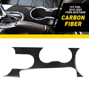 1X Fiber Gear Carbon shift Panel cover sticker Fits Ford Mustang 2015-2023 - Picture 1 of 11