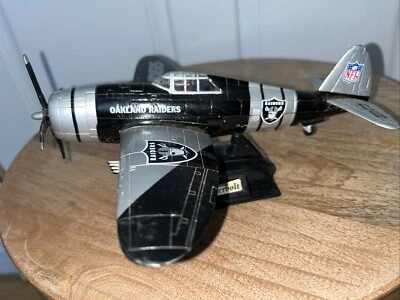 2002 Oakland Raiders ERTL Team NFL Classics Stadium Biplane P-47 Thunderbolt - Image 1 of 3