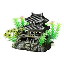 Classical Temple Aquarium Decorations Asian Castle Thematic Safe Resin 