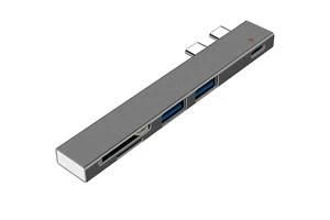 HUB USB C 5 in 1 Tipo C Multiporta USB 3.0 Lettore Card Adattatore Q-HUB810 - Foto 1 di 6