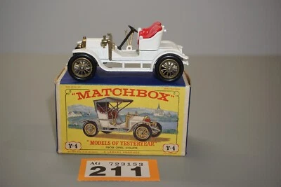 Vintage Matchbox Models Of Yesteryear 1909 Opel Coupe Y-4 Boxed - Image 1 of 4