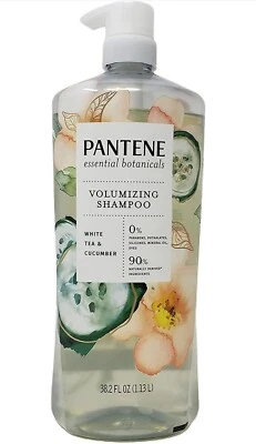 Pantene Essential Botanicals Volumizing Shampoo White Tea & Cucumber, 38.2 Fl Oz - Image 1 of 3