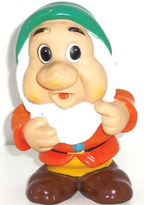 Walt Disney Productions Sneezy Dwarf Squeaky Giant 8" Toy Snow White Vintage - Picture 1 of 2
