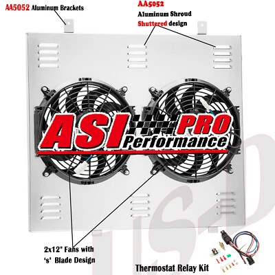 Aluminum Shroud Fan For 2005-18 Nissan Frontier Pathfinder 2009-12 Equator AT Foto 1 de 4