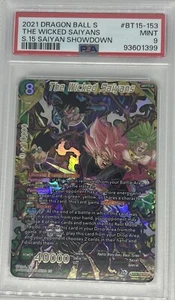 2021 DBS Series 15 Saiyan Showdown Bt15-153 The Wicked Saiyans Secret R PSA 9 - Picture 1 of 2
