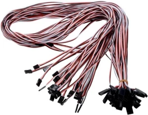 1M Servo Extension Cable 3 Pin Male to Female Lead Wire for RC Airplane 10Pcs - Picture 1 of 5
