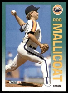 1992 Fleer Baseball Card Rob Mallicoat Houston Astros #440 - Picture 1 of 2