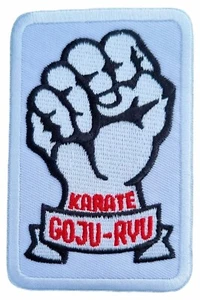 Karate Goju-RYU Patch (3 Inch) Iron-on Badge Okinawan Martial Arts Emblem Gift - Picture 1 of 2