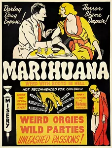 WERBEPLAKAT REGIERUNG ANTI MARIHUANA - Bild 1 von 1