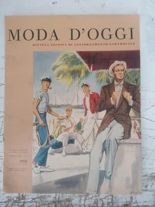 RIVISTA Moda Oggi  D'EPOCA ANNI 50 ILLUSTRATA ALL'INTERNO MODELLI IN CARTA  - Imagen 1 de 5