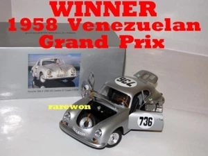 WINNER '58 Venezuelan GP Porsche 356A 1600 GS Carrera GT Coupe 1/18 1/43 Schuco - Picture 1 of 12