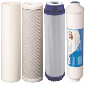 Reverse Osmosis Replacement Water Filters 4 pc RO Cartridges Sediment, GAC, CTO - Picture 1 of 3