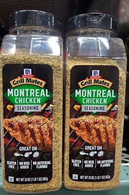 McCormick Grill Mates Montreal Chicken Seasoning No MSG 2 Pack !!! 23 Ounce Each - Image 1 of 2