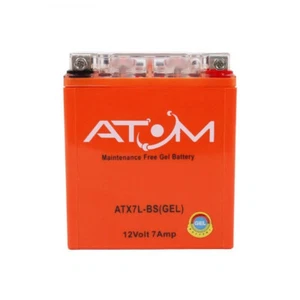 YTX7L-BS Atom Gel Motorrad Roller batterie 12V 7Ah - Aprilia RS 125 2011-2020 - Bild 1 von 4