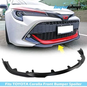 AU Matte Black Fits TOYOTA Corolla AURIS Hatchback Front Bumper Lip Spoiler - Picture 1 of 5