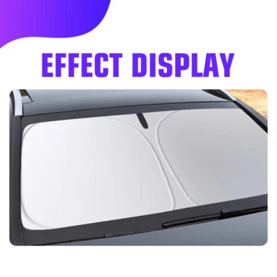 For Ford F-150 EXT 2015-20 Windshield Visor SunShade Custom Made Sun Shade w/Bag - Image 1 of 4