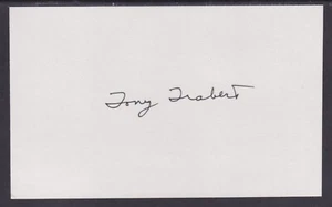Tony Trabert (1930-2021), American Tennis Player & TV Commentator, signed card - Picture 1 of 1