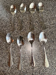 Artaste Rain 18/10 Stainless Steel Round Soup Gumbo Spoons Set Of 8 - Picture 1 of 4