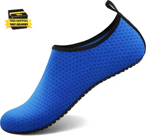Water Shoes for Women Men Aqua Socks Swim Beach Pool River Slip-On Barefoot Quic - Picture 1 of 6
