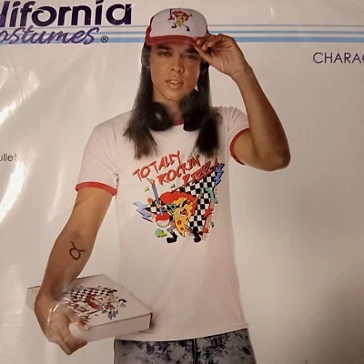 NUEVO DISFRAZ DE Halloween años 80 Pizza Delivery Guy-Grande/XL Foto 1 de 4