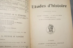 ETUDES D'HISTOIRE-1ère SERIE-CHUQUET-FORSTER ABBATUCCI BAYARD MEZIERES-RELIE - Bild 1 von 3