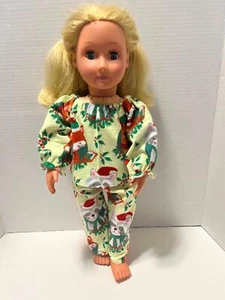 DOLL CLOTHES CHRISTMAS  ANIMAL THEMED PAJAMAS  FITS AMERICAN DOLL & 18" DOLLS - Picture 1 of 2