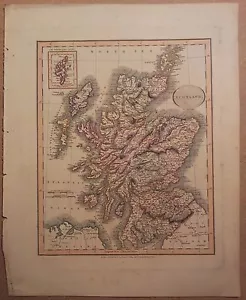 JOHN CARY MAP OF SCOTLAND 1813 FROM HIS New Elementary Atlas - Picture 1 of 1