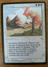 Cleansing, The Dark, Moderate Play, Magic the Gathering MTG