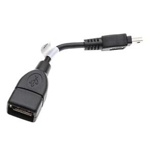 Adattatore OTG per Sony HDR-PJ10VE HDR-PJ50VE HDR-PJ30VE nero mini USB (maschio)