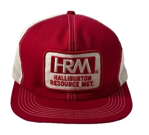 Vintage Halliburton Resource Snapback Mütze Cap K-Products Patch Trucker - Bild 1 von 9