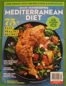 GOOD HOUSEKEEPING MEDITERRANEAN DIET SOFTCOVER BOOK 2025 HEARST SPECIALS NEW! - Picture 1 of 3