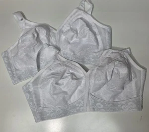 Playtex 18 Stunden sensationeller Stütz-BH ohne Bügel (20/27) weiß Größe 42D 2er Set - Bild 1 von 8