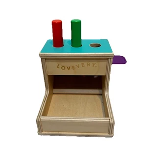 Lovevery Holzhering Tropfen Montessori Entwicklungsspielzeug Babys Kleinkinder mit 2 Heringen - Bild 1 von 6