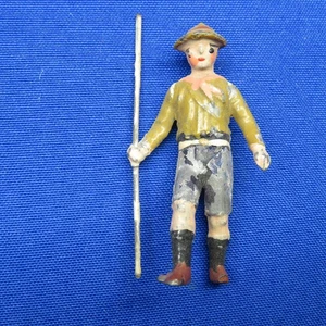 Pfadfinder Blei Spielzeug Pfadfinder Figur mit Wanderstock 2511C1 - Bild 1 von 7