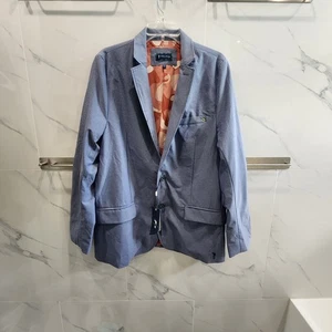 NWT William Murray Jacket Club Performance Button Up Blazer Blue Men’s Size M - Picture 1 of 6