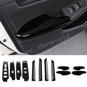12PCS/Set For Honda Civic 2022-2025 Door Panel Trim Strip Cover Kits Gloss Black - Picture 1 of 19