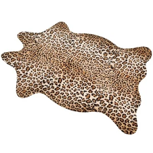 Leoparden Teppich Gepard Druck Teppiche Western Dekor für Wohnzimmer Schlafzimmer Faux Ani... - Bild 1 von 8