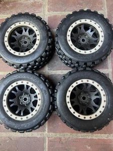 4 Pro-Line Badlands MX43 Pro-Loc All Terrain Tires Mounted Fit X-MAXX PRO1013113 - Picture 1 of 5