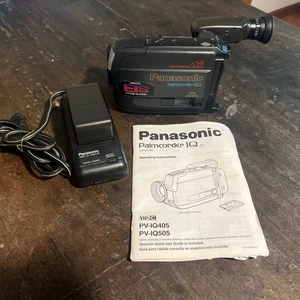 Panasonic Palmcorder IQ VHS-C Camcorder Model PV-IQ405D W/Battery&Charger Works - Picture 1 of 5
