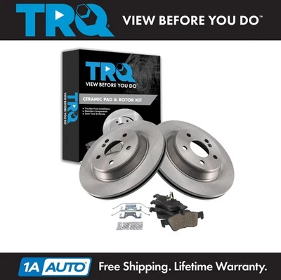 Kit de pastillas de freno trasero y rotor TRQ para Mercedes-Benz CL500 2003-2006 S430 S500 2003 Foto 1 de 4