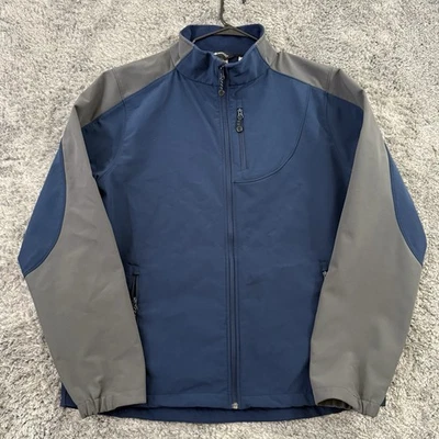 Chaqueta Diamante Negra Para Hombre Talla 2XL Abrigo Atlético Azul/Gris Bolsillos Elásticos Foto 1 de 4
