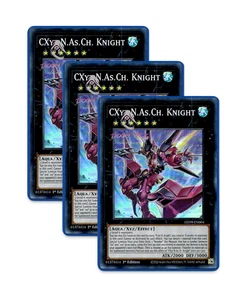Yugioh! CXyz N.As.Ch. Knight LED9-EN004 (SR) 1st Ed 3x - Bild 1 von 1