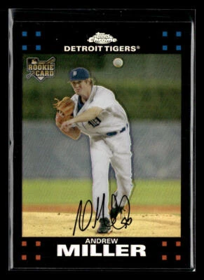 2007 Topps Chrome #298 Andrew Miller Refractors RC - Image 1 of 2