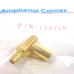 Amphenol Connex 132116 Female SMA Crimp Jack for RG58, RG58C Coax Cable - Picture 1 of 2