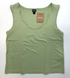 Women's PATAGONIA Regenerative Organic Cotton Tank Top #42190 SALVIA GREEN - Picture 1 of 2