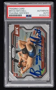 Bryce Mitchell Signed 2021 Panini Prizm Rookie RC Card #144 (PSA) UFC MMA - Picture 1 of 2