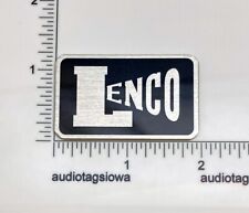 Logo Lenco Badge dla cokołu podstawy gramofonu - aluminium na zamówienie