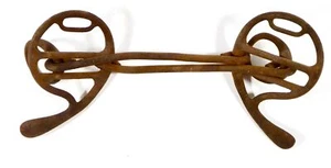 Cast Iron Snaffle Early 20th Century Farmyard Ranch Artifact Relic - Picture 1 of 9